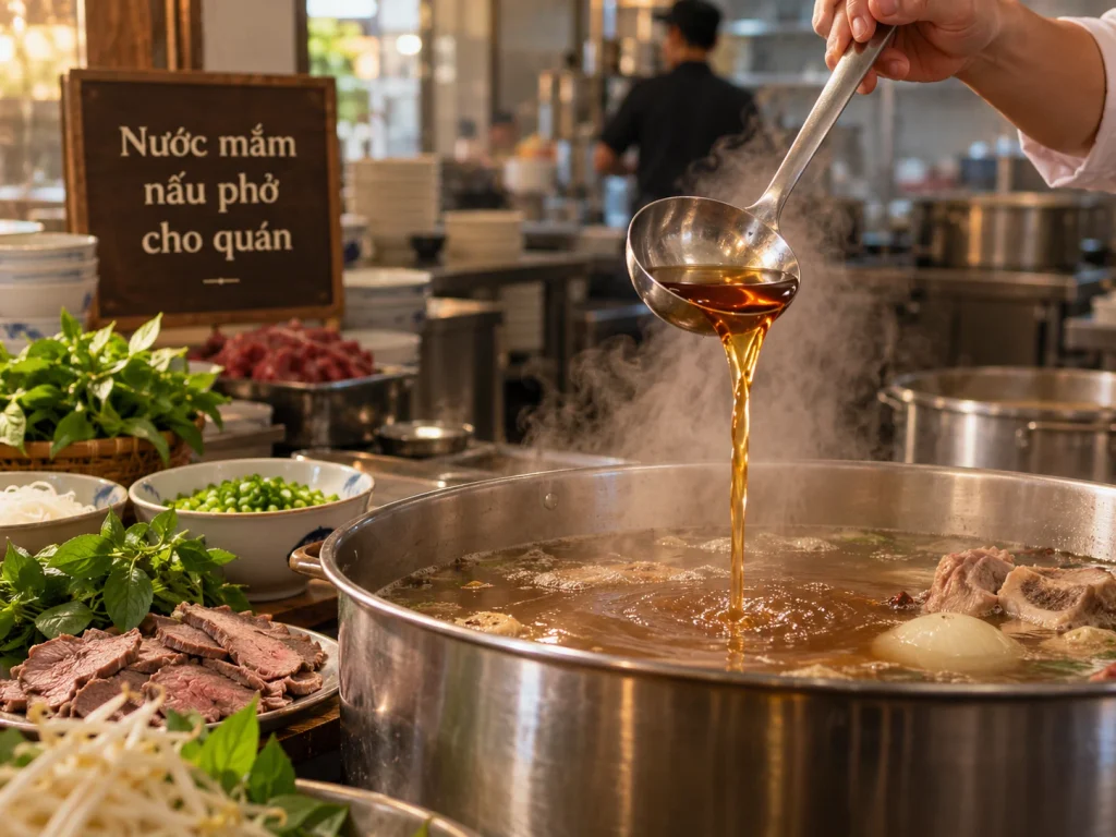 Nước mắm nấu phở ngon