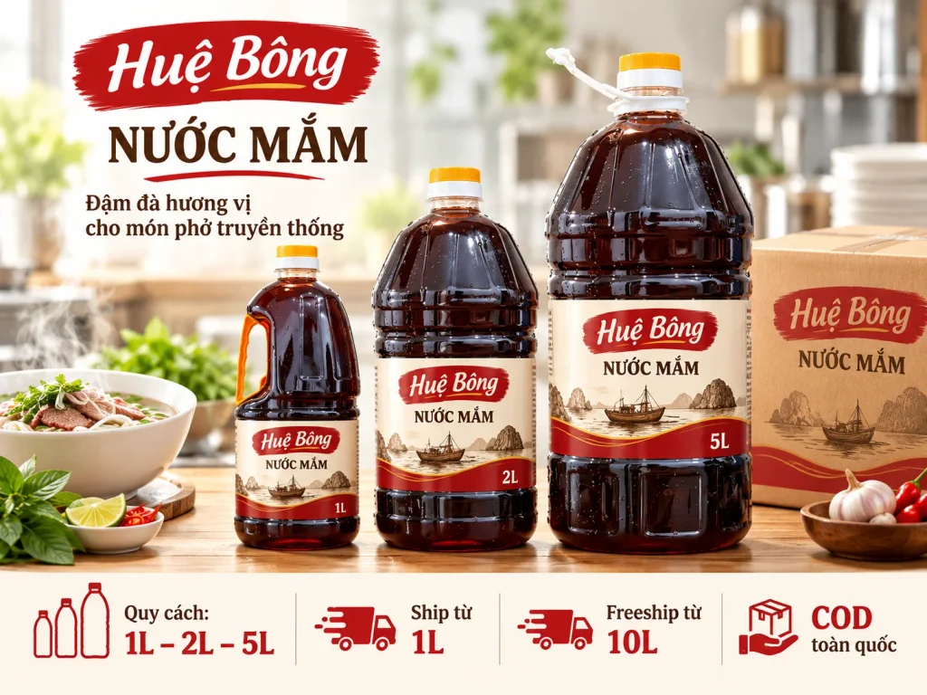 Chính sách giao hàng của Nước mắm Huệ Bông