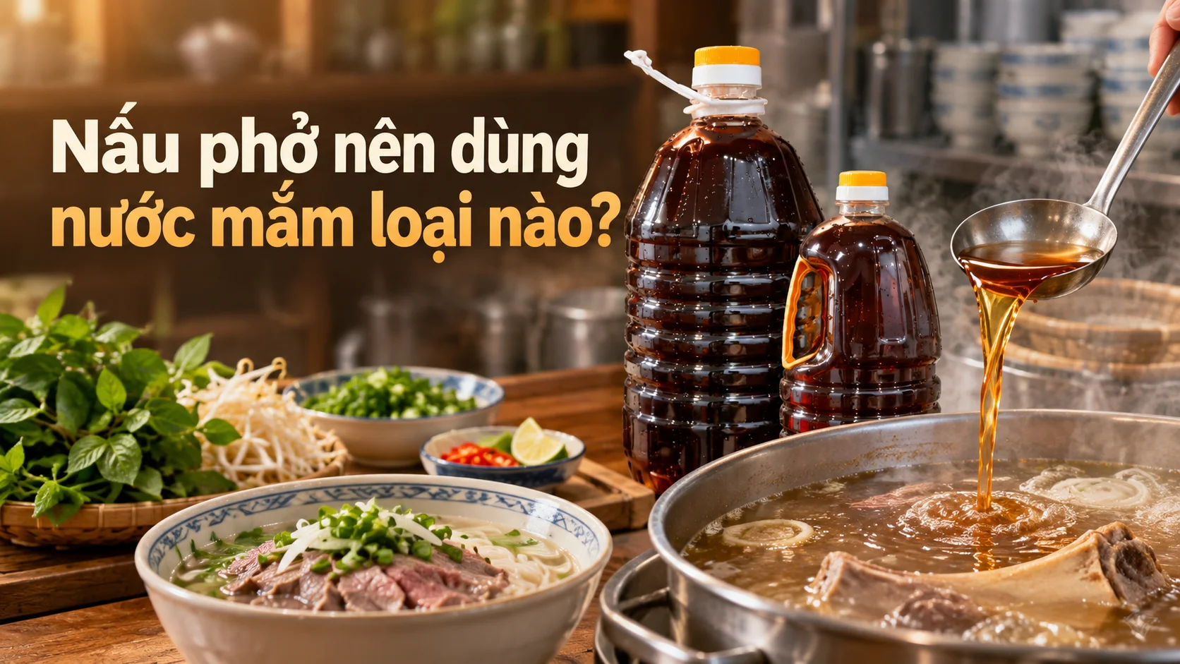 Nấu phở với nước mắm nào