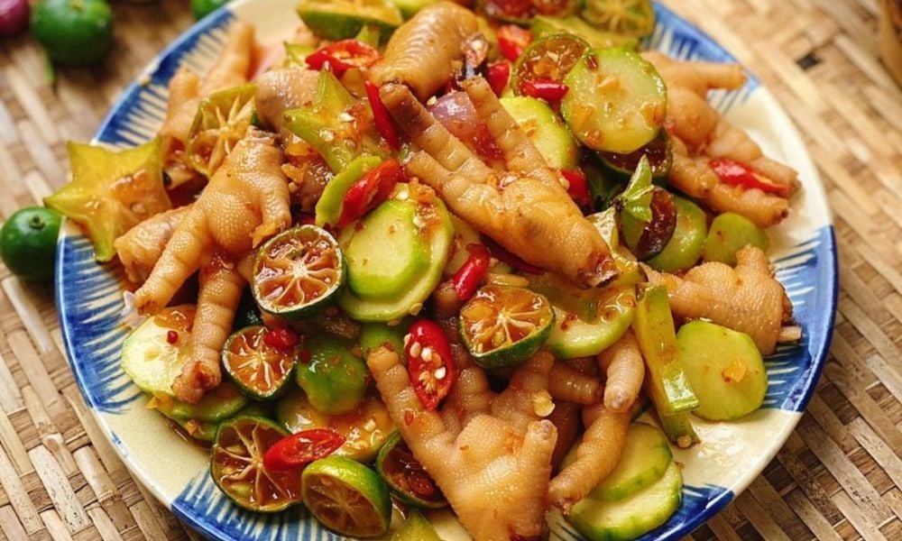 Món nhậu chân gà tại nhà