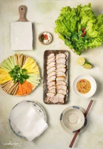 Chả lụa ngon từ nước cốt huệ bông