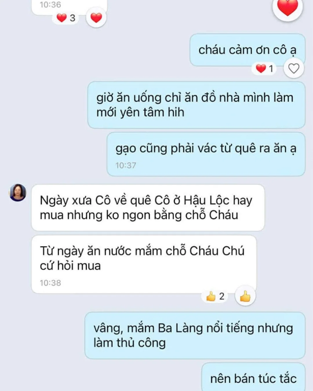 Feedback khách hàng sử dụng nước mắm Huệ Bông 02