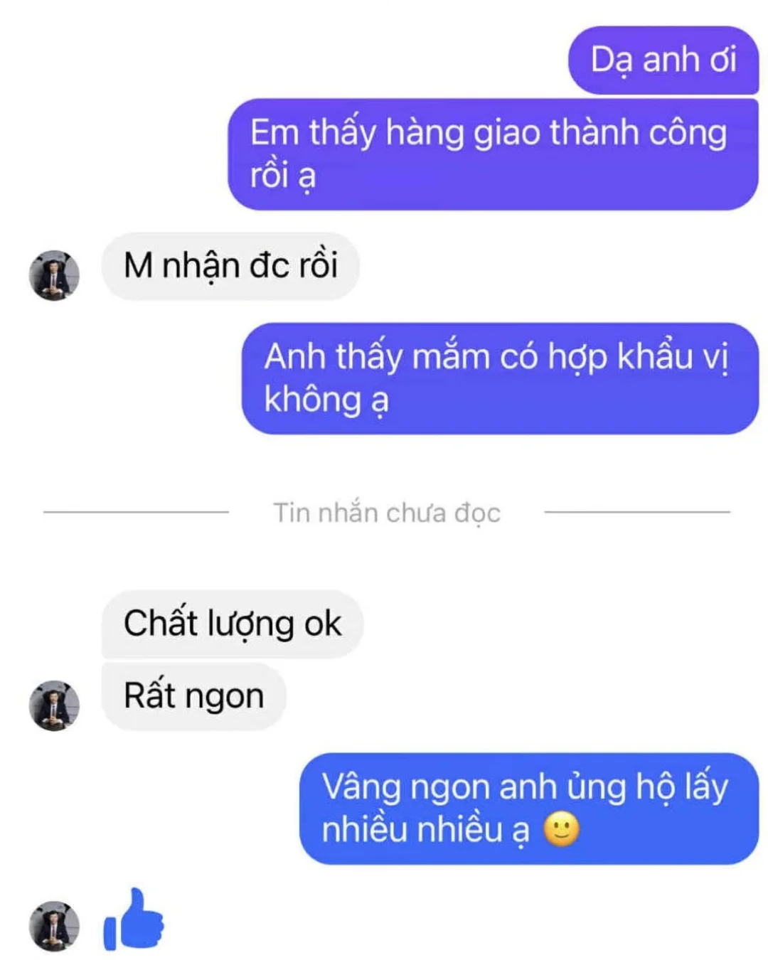 Feedback khách hàng sử dụng nước mắm Huệ Bông 03