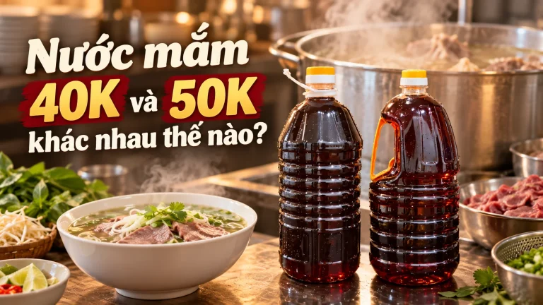 Nước Mắm 40K Và 50K Khác Nhau Thế Nào?