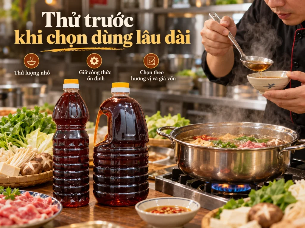 Cách thử nước mắm 40K và 50K cho quán lẩu trước khi dùng lâu dài
