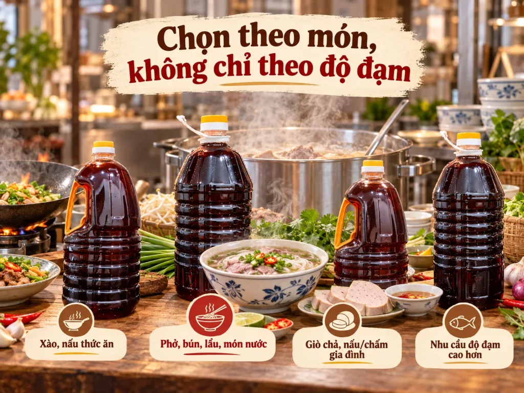 Chọn nước mắm theo món và nhu cầu sử dụng thay vì chỉ theo độ đạm